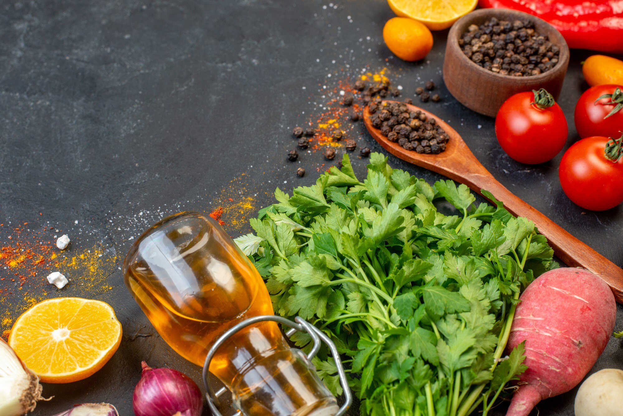 Ingredientes frescos y saludables